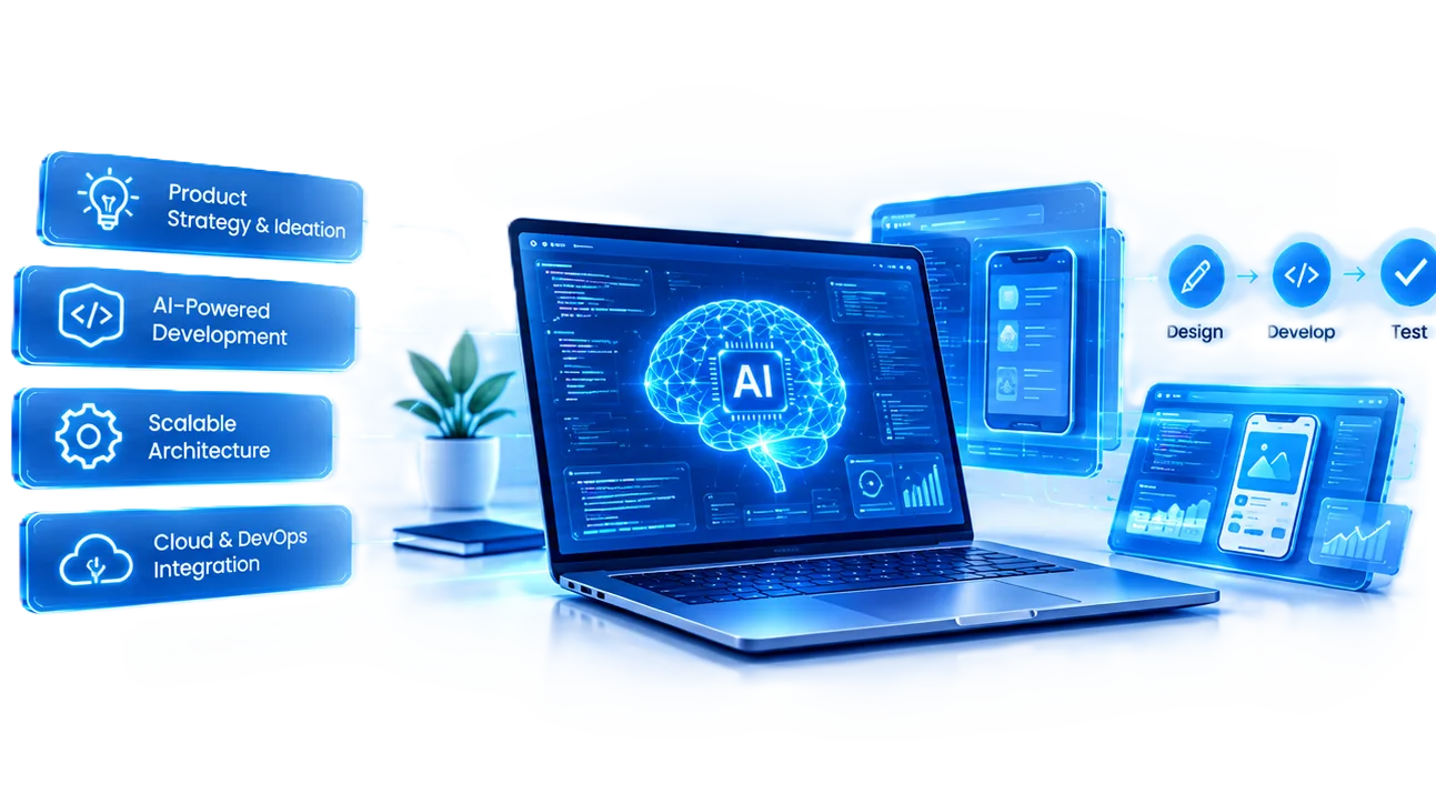 AI-powered product interface with intelligent features and seamless user experience design