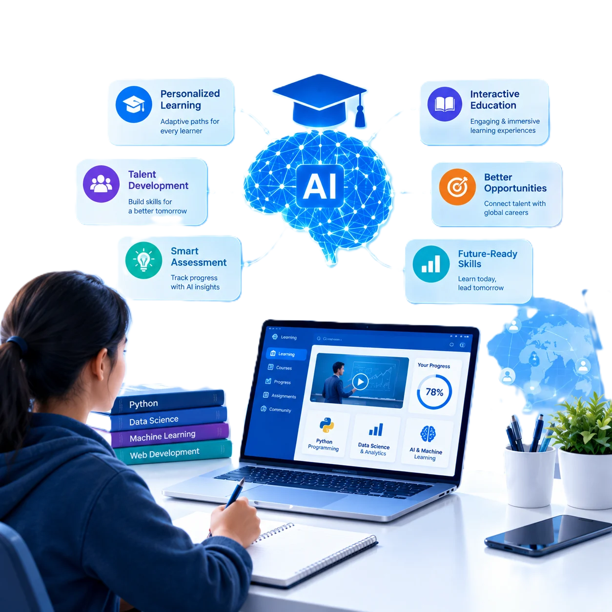 AI education and talent development with modern technology